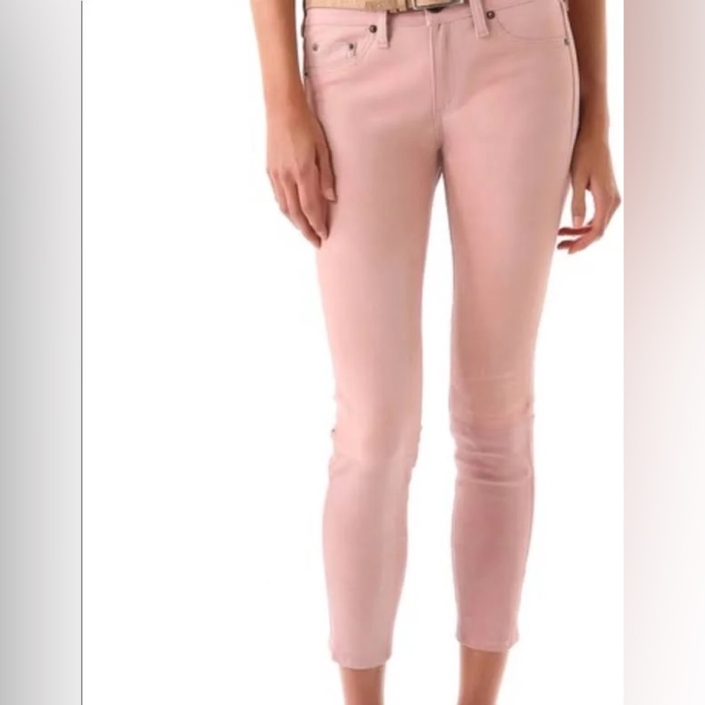 Rag & Bone blush pink capri spring summer pants jeans 27